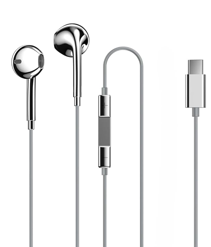 Metal Wired Earphones with Mic