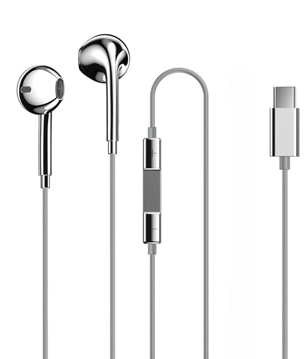 Metal Wired Earphones with Mic