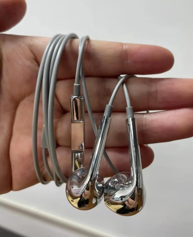 Metal Wired Earphones with Mic