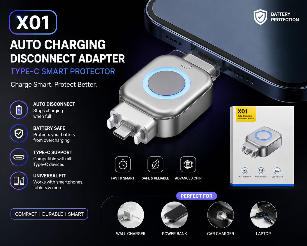 X01 Auto Charging Disconnect Adapter (Type-C)