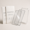 Velnotech 21D Full Glue Tempered Glass (Pack of 2) for iPhone 13/14/15/16/17