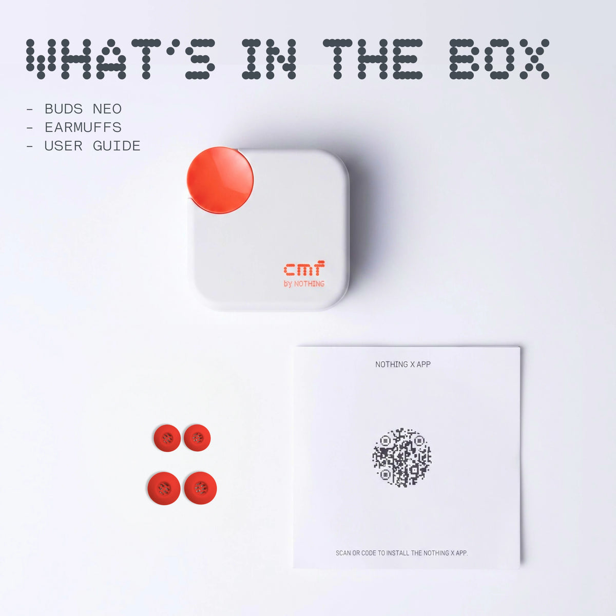 What is in the box: Buds Neo earbuds, spare ear tips and user guide